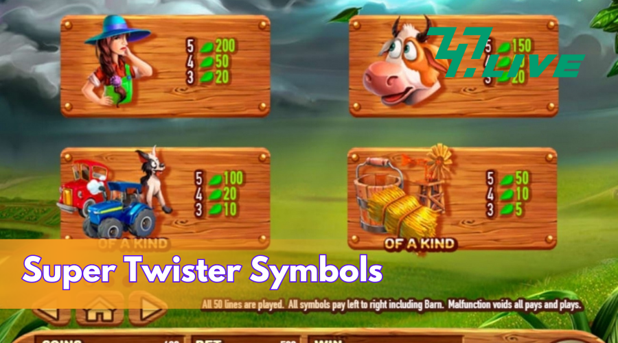 Super Twister Symbols